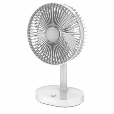 PLATINET stolní akumulátorový ventilátor 3000mAh bílo/šedý