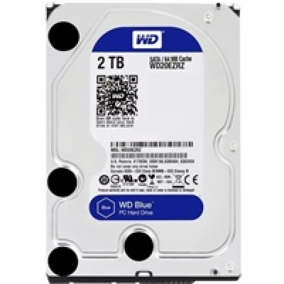 WD BLUE 2TB / WD20EZAZ / SATA 6Gb/s / Interní 3,5"/ 5400r...