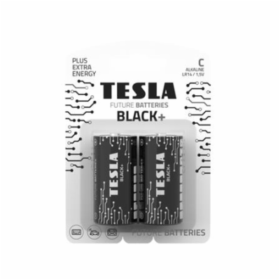 Tesla C BLACK+ alkalická, 2 ks
