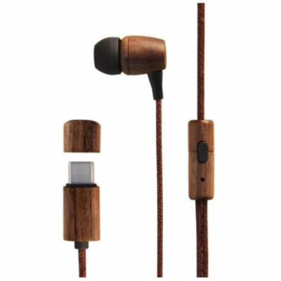 Energy Sistem Earphones Eco Walnut Wood (USB-C, In-ear, S...