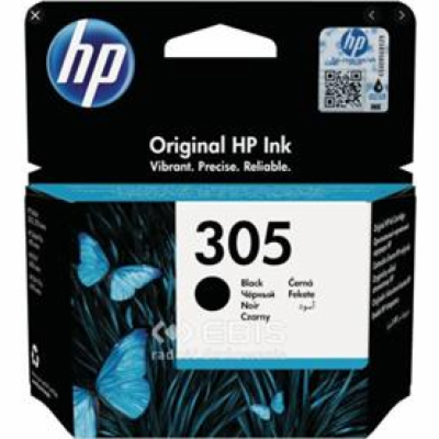 HP 305 Black Original Ink Cartridge (120 pages)
