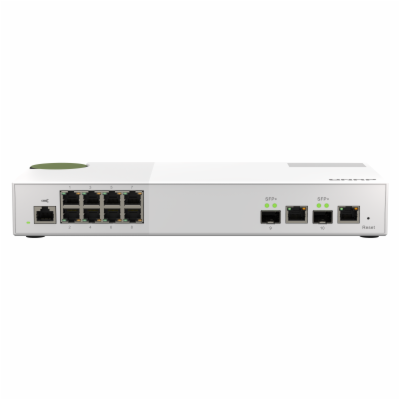 QNAP řízený switch QSW-M2108-2C (8x 2,5GbE RJ45 a 2x komb...
