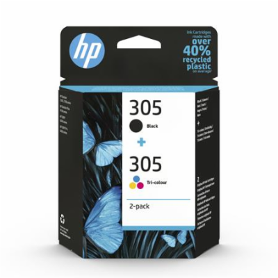 HP 305 originální inkoustová kazeta černá/tříbarevná 6ZD1...
