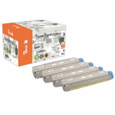 PEACH kompatibilní toner OKI 44059253-56 MultiPack, bk, c...