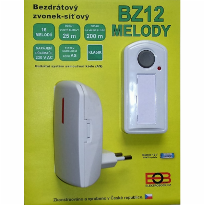 Elektrobock BZ12 BZ12 Bezdrátový zvonek - síťový
