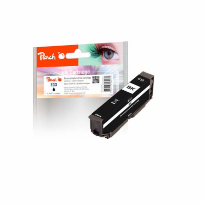 PEACH kompatibilní cartridge Epson T3341, No 33, black, 6...