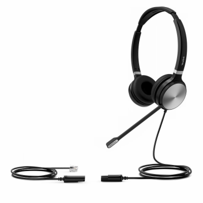Yealink YHS36 Dual náhlavní souprava na obě uši s QD-RJ9 ...