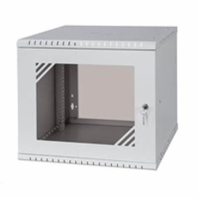 LEXI-Net 19" nástěnný rozvaděč Basic 9U 525x450, skleněné...