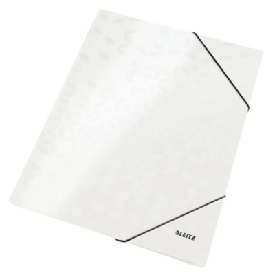 LEITZ Tříchlopňové desky  WOW, A4, perleťová bílá