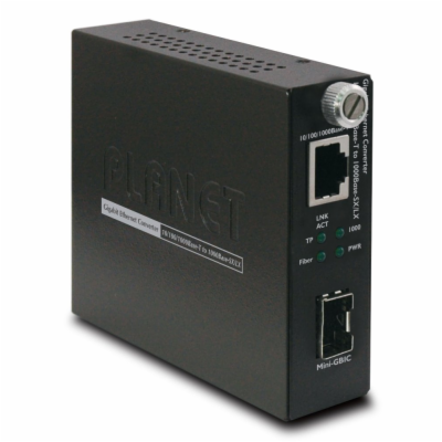 Planet GST-805A konvertor smart, 10/100/1000Base-T/miniGB...