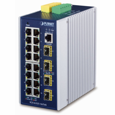 Planet IGS-6325-16T4S průmyslový L3 switch, 16x1Gb, 4x2.5...