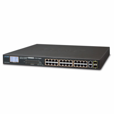 Planet FGSW-2622VHP Planet FGSW-2622VHP PoE switch, 24x10...