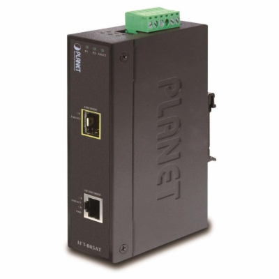 Planet IFT-805AT optický konvertor, SFP, DIN, IP30, -40 a...