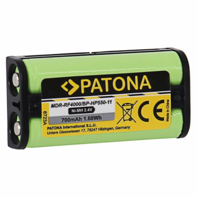 PATONA baterie pro sluchátka Sony BP-HP550-11 700mAh Ni-M...