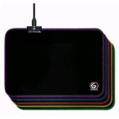 GEMBIRD Podložka pod myš MP-GAMELED-M, USB, RGB podsvícen...