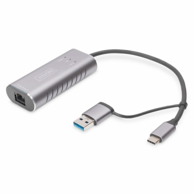 DIGITUS USB Type-C™ Gigabit Ethernet Adapter 2.5G, USB-C™...