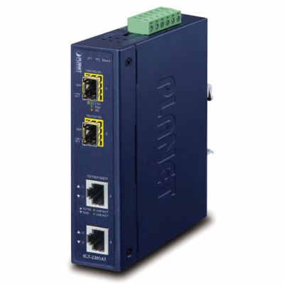 Planet IGT-2205AT, konvertor 2x1Gb, 2xSFP 100/1G/2.5G, -4...