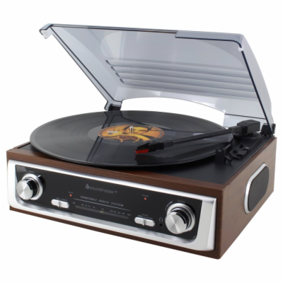 Soundmaster PL196H gramofon s rádiem / FM/FM-ST Radio / R...