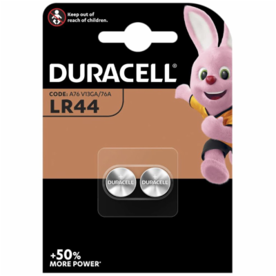 Duracell Alkalická knoflíková baterie LR44 2 ks