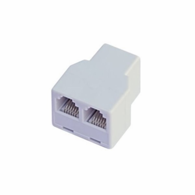 Dvojspojka RJ12, 1x6p6c/2x6p6c - telefonní