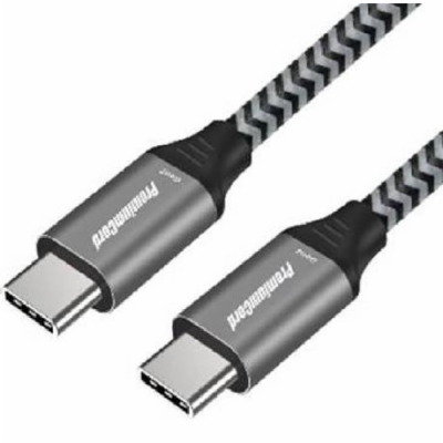 Premiumcord ku31cw1 USB-C M/M, 100W 20V/5A 480Mbps bavlně...