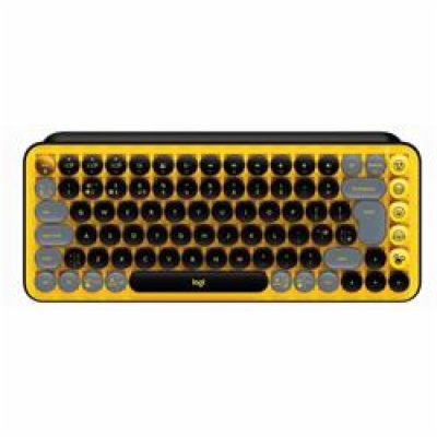 Logitech Pop klávesnice, černo-zlatá