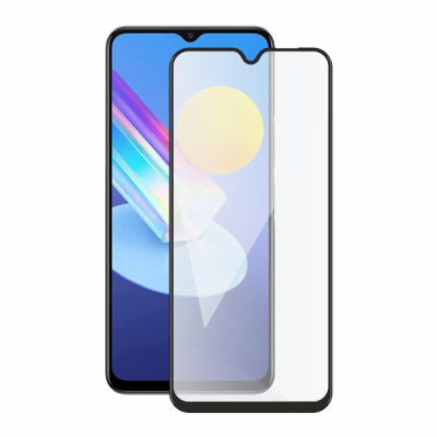 Screenshield VIVO Y52 5G (full COVER black) Tempered Glas...