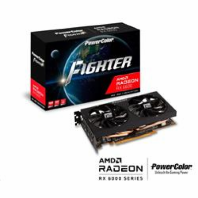 POWERCOLOR Fighter RX6600 8GB GDDR6 128Bit 3xDP 1xHDMI