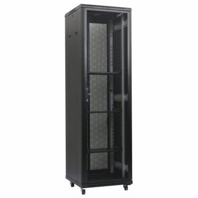 XtendLan 47U/600x600 stojanový, černý, perforované dveře ...