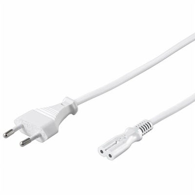PREMIUMCORD Kabel síťový 230V k magnetofonu 2m bílý