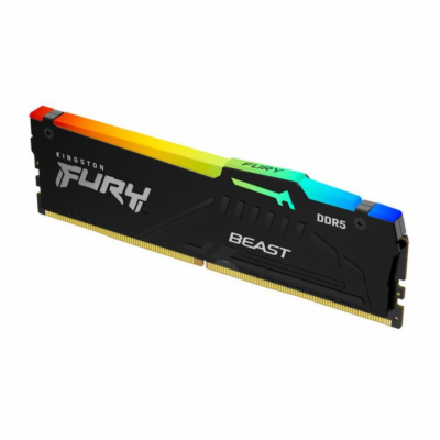 KINGSTON DIMM DDR5 8GB 5200MT/s CL40 FURY Beast Černá RGB