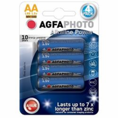 AgfaPhoto Power alkalická batéria 1.5V, LR06/AA, blister ...
