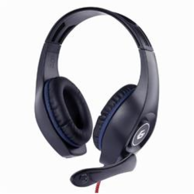 GEMBIRD sluchátka s mikrofonem GHS-05-B, gaming, černo-če...