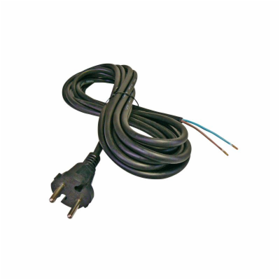 Flexo šňůra gumová 2x1,0mm2 3m černá  GETI