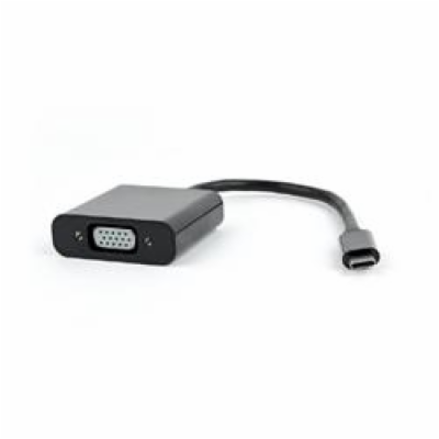 Gembird adaptér USB-C (M) na VGA (F), 15cm káblik, čierny...