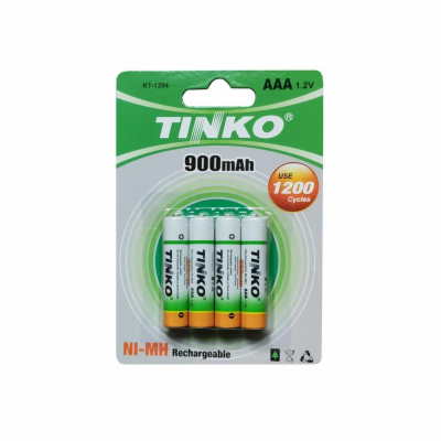 Baterie AAA (R03) nabíjecí 1,2V/900mAh TINKO NiMH  4ks