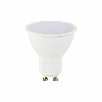 Žárovka LED GU10 9W bílá teplá RETLUX RLL 417