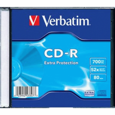 VERBATIM CD-R 700MB, 52 Extra Prot. Slim Box