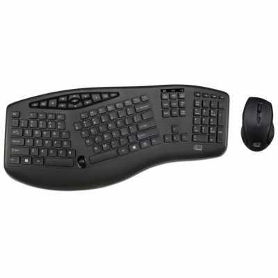 Adesso set klávesnice a myši WKB-1600CB, bezdrátový, US