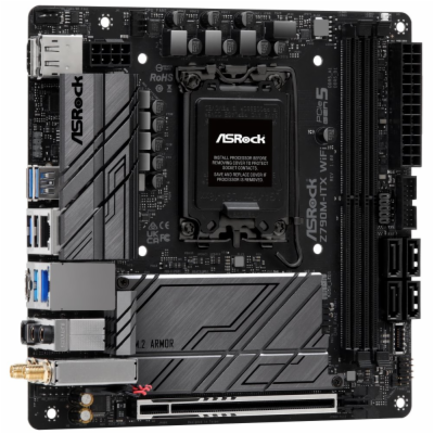 ASRock MB Sc LGA1700 Z790M-ITX WIFI, Intel Z790, 2xDDR5, ...