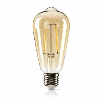 Nedis LBDE27ST64GD1 - Stmívatelná LED Retro Žárovka s Vlá...