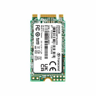 TRANSCEND MTS425S 250GB SSD disk M.2 2242, SATA III 6Gb/s...