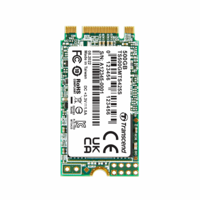 Transcend MTS425S 500GB, TS500GMTS425S SSD disk M.2 2242,...