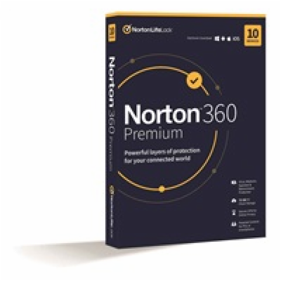 NORTON 360 PREMIUM 75GB +VPN 1 uživatel pro 10 zařízení n...