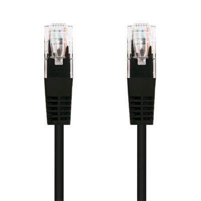 C-TECH kabel patchcord Cat5e, UTP, černá, 2m