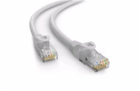 C-TECH kabel patchcord Cat6e, UTP, šedá, 25m