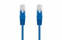 C-Tech CB-PP5-5B patch, Cat5e, UTP, 5m, modrý C-TECH kabel patchcord Cat5e, UTP, modrý, 5m