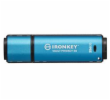Kingston IronKey Vault Privacy 50/256GB/USB 3.2/USB-A/Modrá