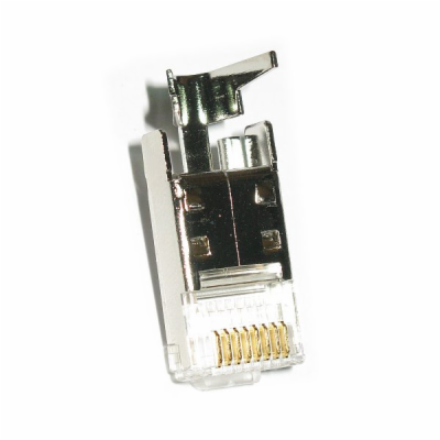 XtendLan Konektor STP RJ45 CAT6 s lisovacím klipem