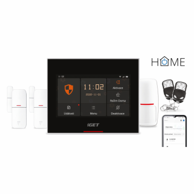 iGET HOME X5 - Inteligentní Wi-Fi/GSM alarm, v aplikaci i...